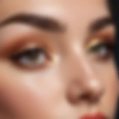 Perfectly Shaped Eyebrows Close-up of perfectly shaped eyebrows using wax