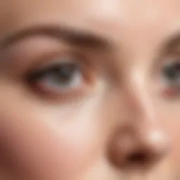 A close-up of dark circles under eyes showing the problem area.