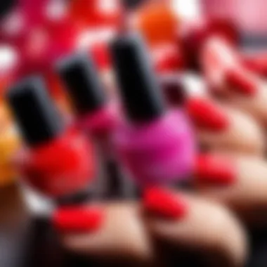 Diverse Nail Polish Colors for Every Occasion Variety of nail polish colors displayed