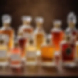 A collection of vintage perfume bottles showcasing historical significance